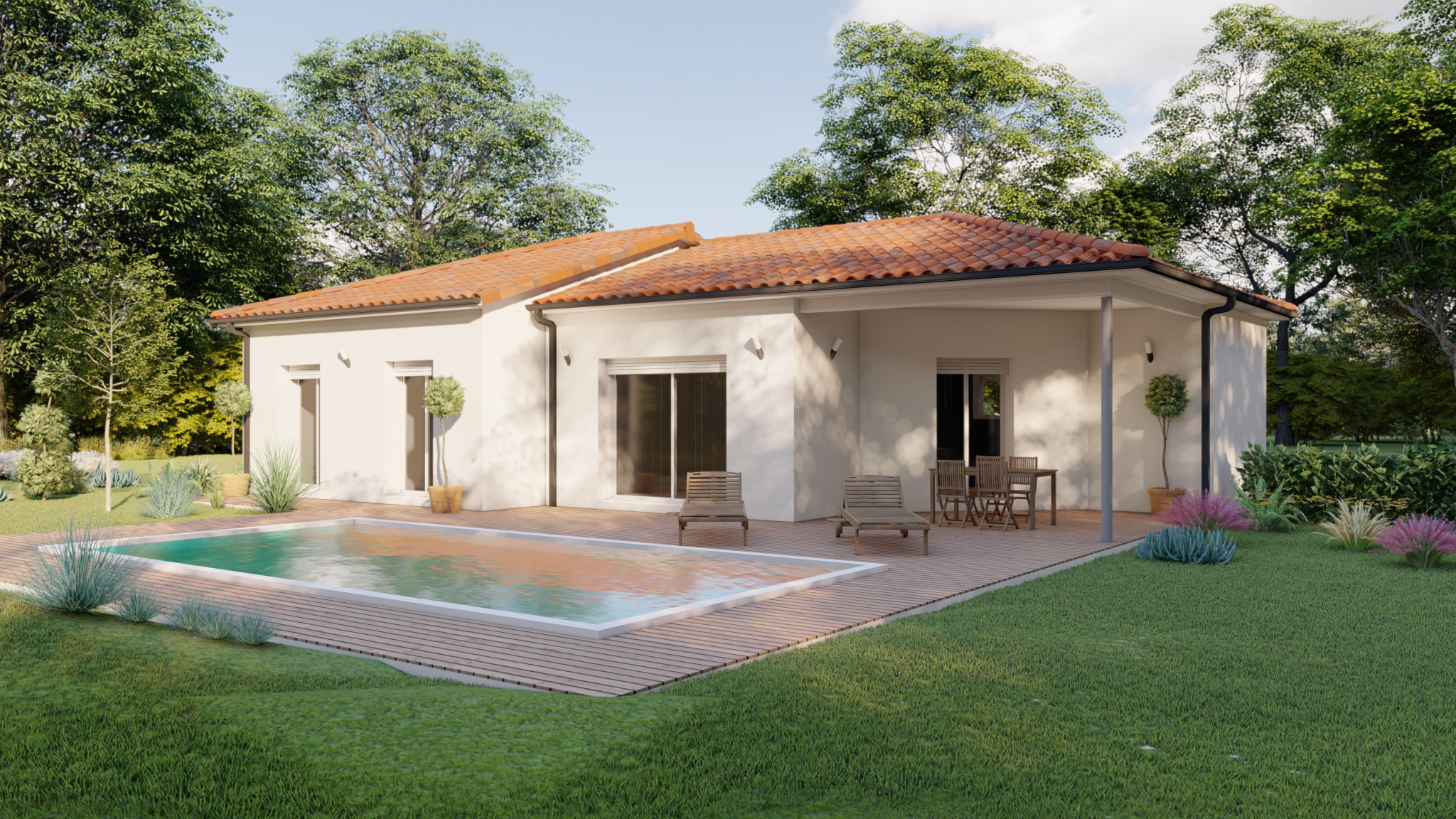 Vente maison à La sauve (33670) de 90 m2 habitable sur terrain de 790 m2