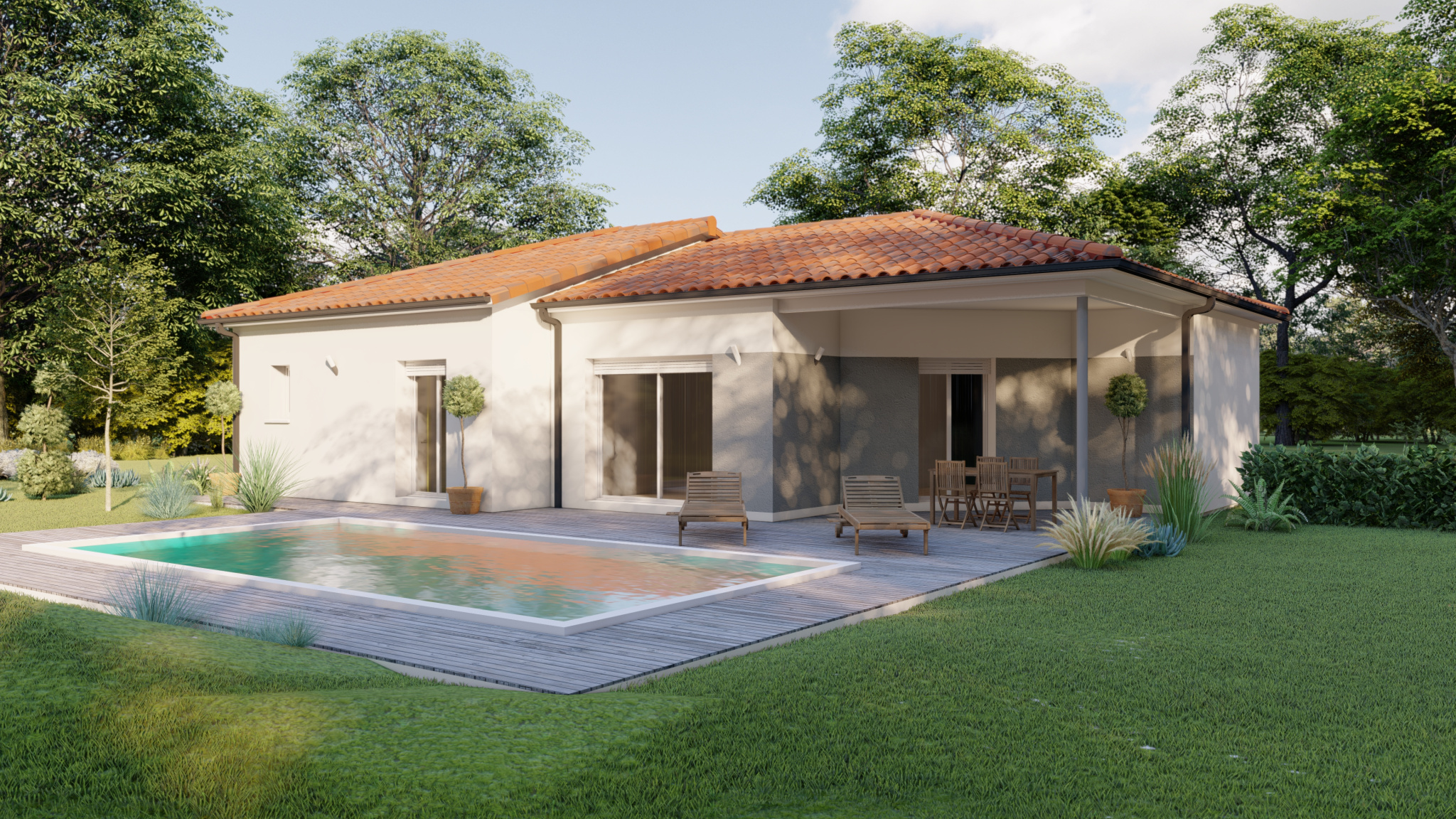 Vente maison à Laussou (47150) de 102 m2 habitable sur terrain de 4311 m2