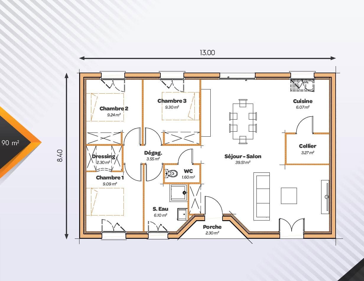 Vente maison à Massels (47140) de 90 m2 habitable sur terrain de 731 m2