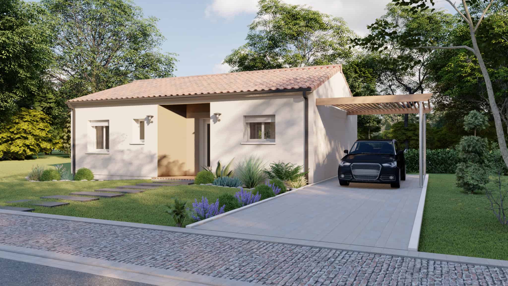 Vente maison à Meilhan sur garonne (47180) de 70 m2 habitable sur terrain de 1169 m2