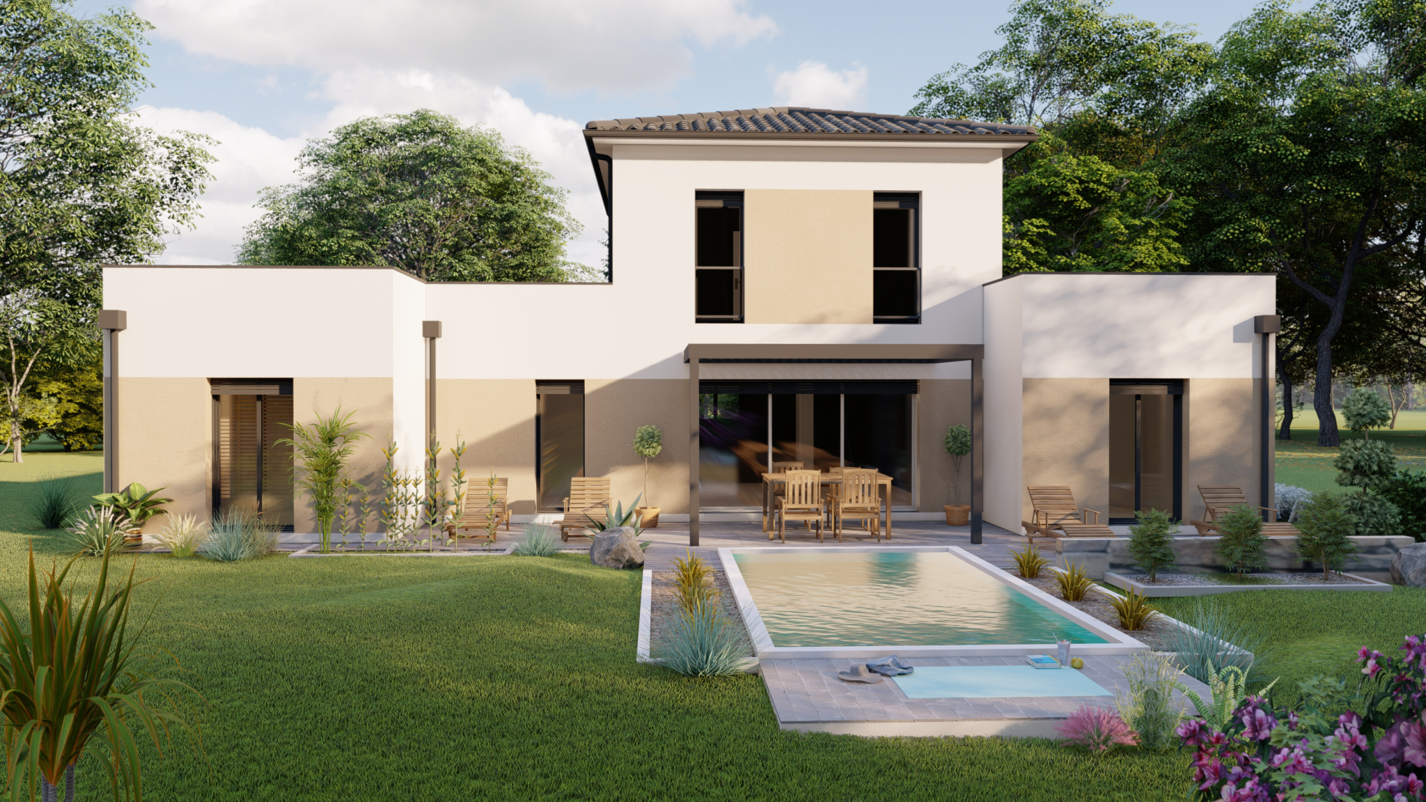 Vente maison à St pardoux du breuil (47200) de 124 m2 habitable sur terrain de 917 m2