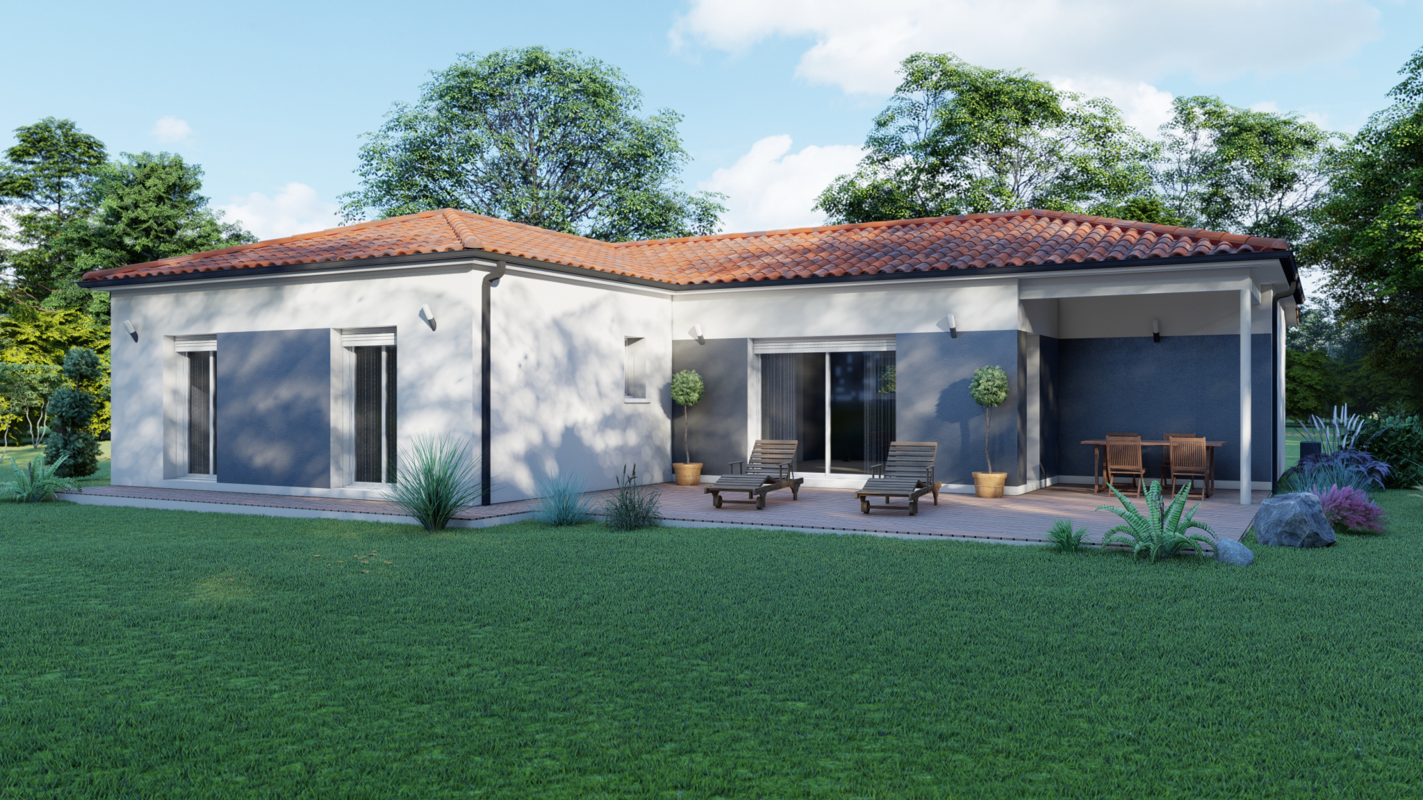 Vente maison à Ste bazeille (47180) de 102 m2 habitable sur terrain de 965 m2 Vente maison à Ste bazeille (47180) de 102 m2 habitable sur terrain de 965 m2