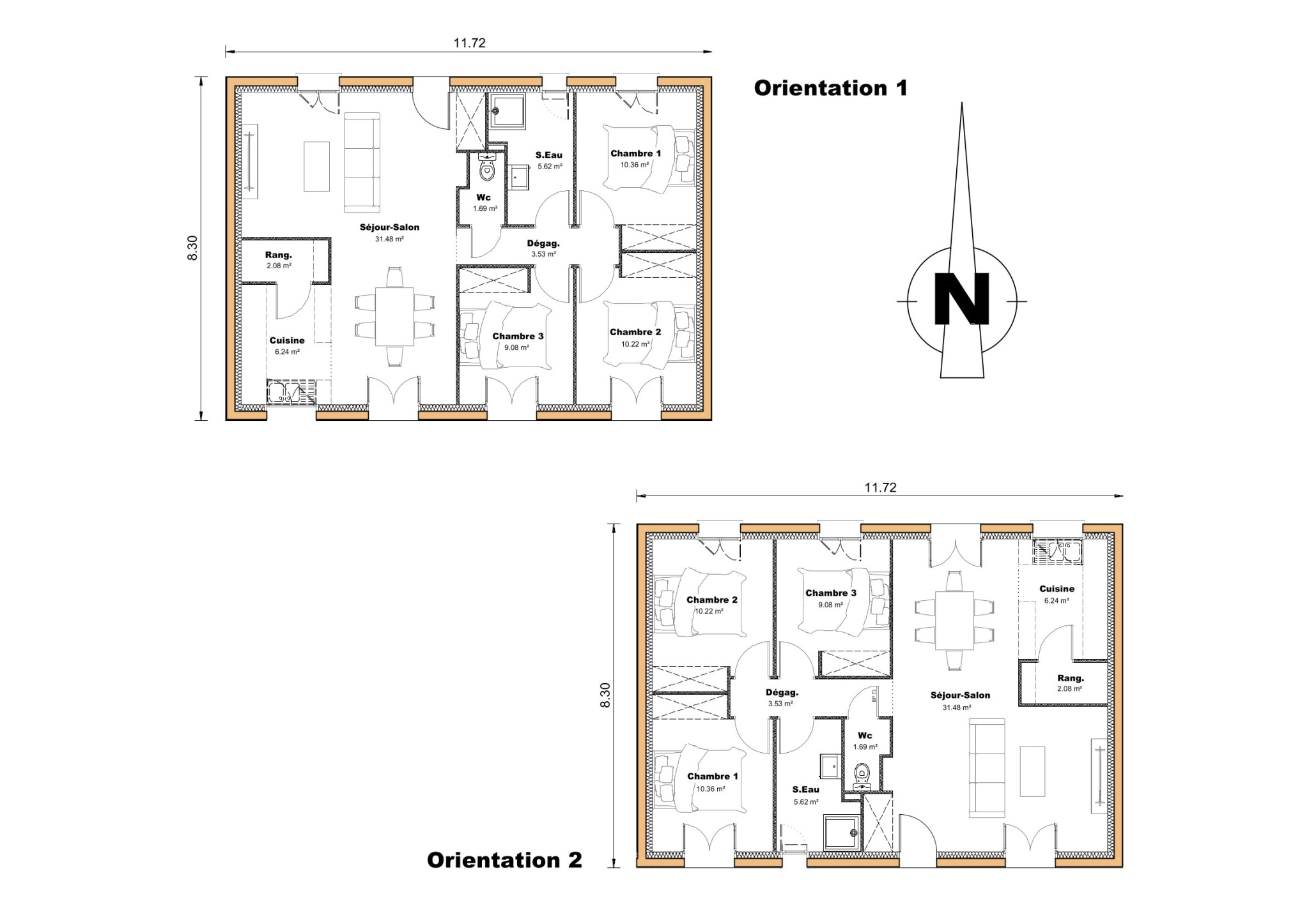 Vente maison à Astaffort (47220) de 80 m2 habitable sur terrain de 657 m2