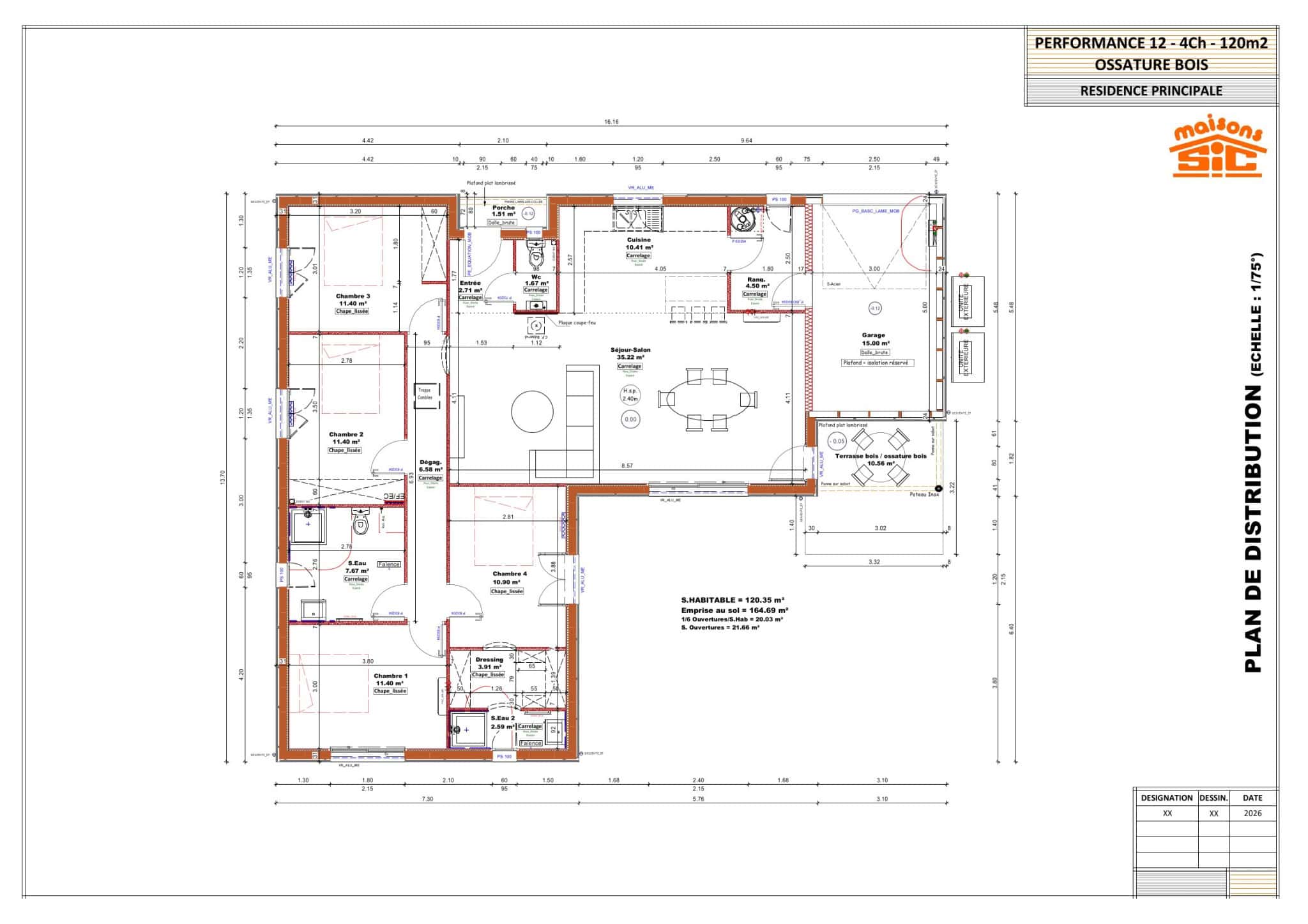 Vente maison à Bessens (82170) de 120 m2 habitable sur terrain de 504 m2