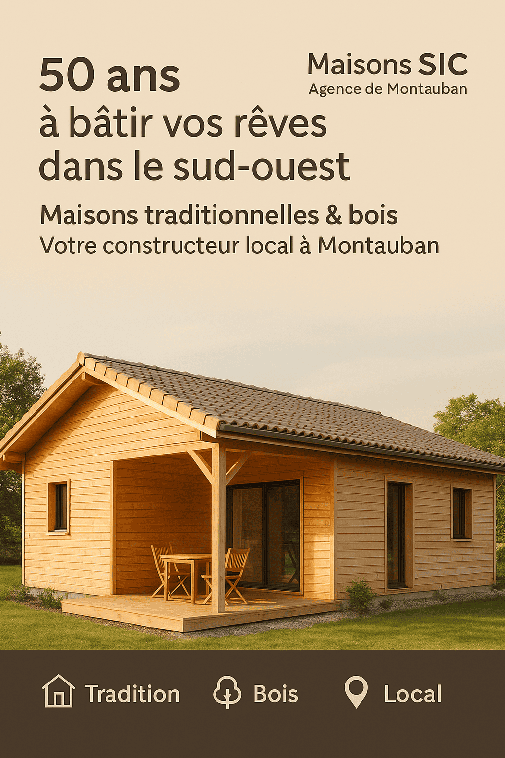 Vente maison à Bessens (82170) de 120 m2 habitable sur terrain de 504 m2