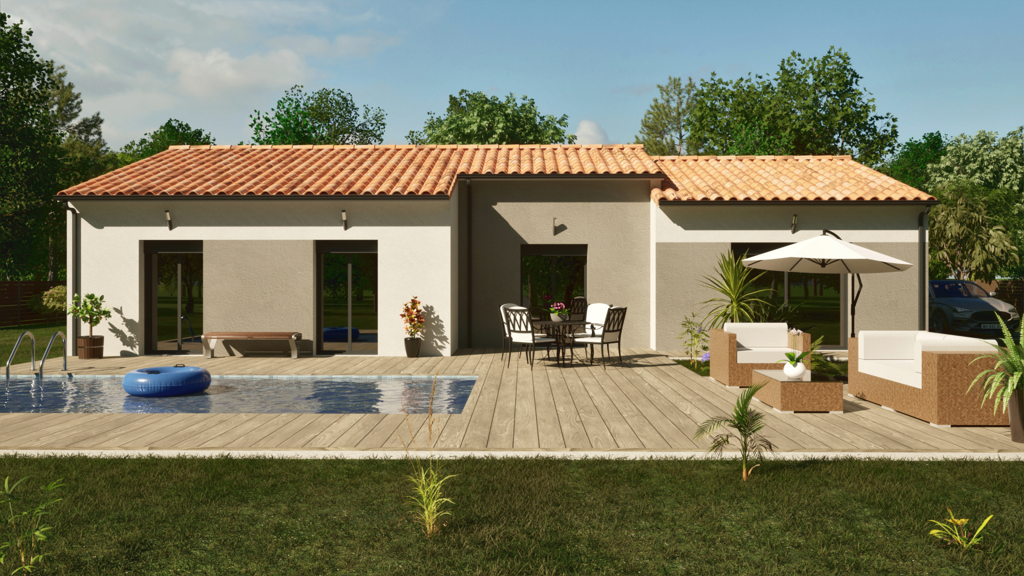 Vente maison à Caudecoste (47220) de 94 m2 habitable sur terrain de 750 m2 Vente maison à Caudecoste (47220) de 94 m2 habitable sur terrain de 750 m2