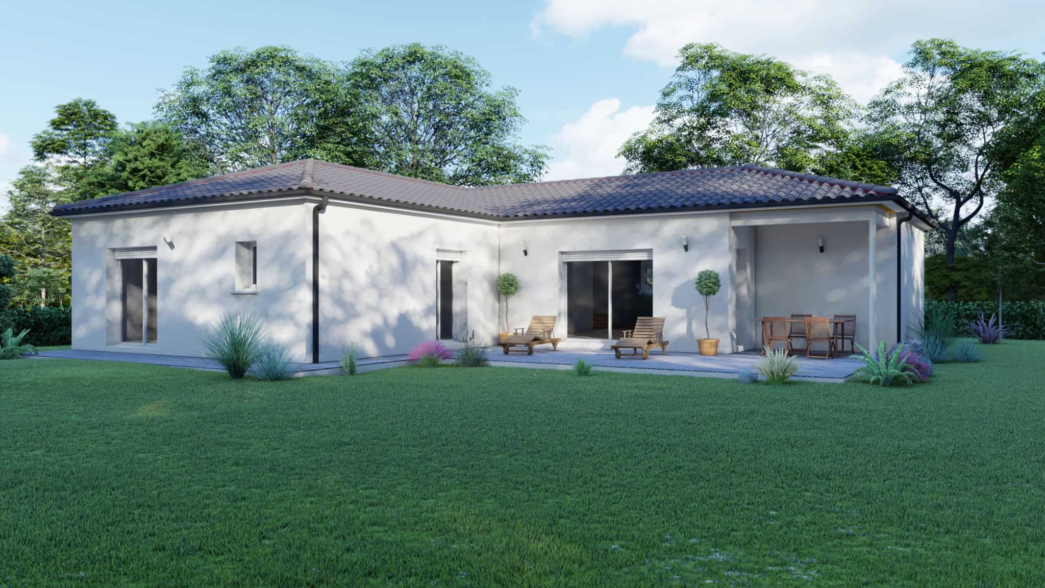 Vente maison à St etienne de tulmont (82410) de 120 m2 habitable sur terrain de 630 m2