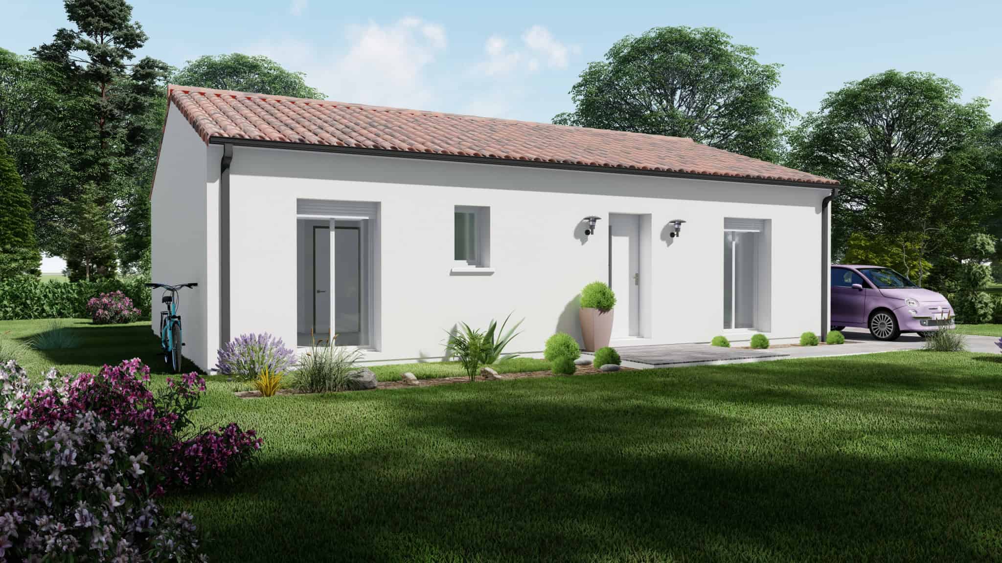 Vente maison à St jean de thurac (47270) de 80 m2 habitable sur terrain de 740 m2 Vente maison à St jean de thurac (47270) de 80 m2 habitable sur terrain de 740 m2