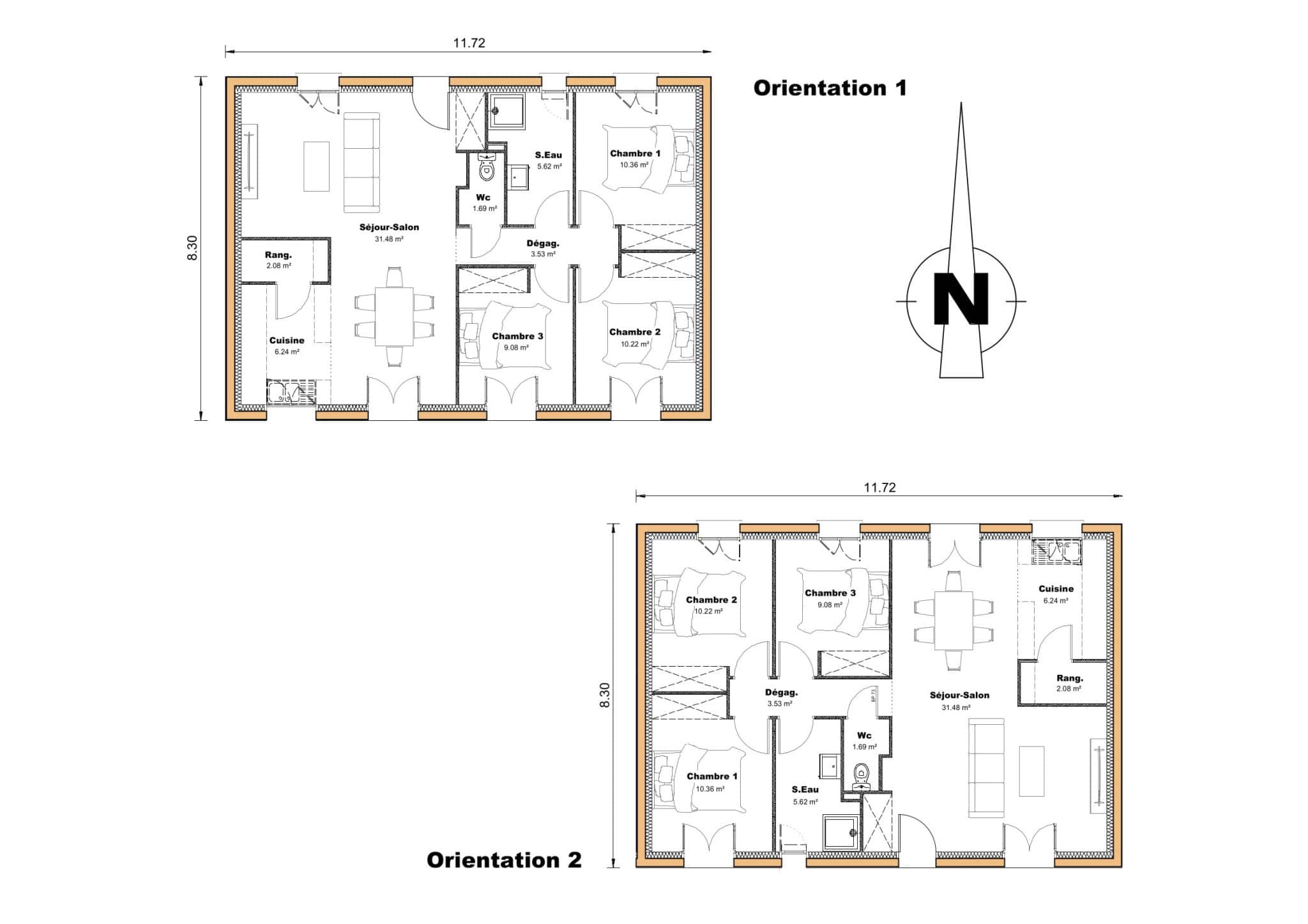 Vente maison à Astaffort (47220) de 80 m2 habitable sur terrain de 1064 m2