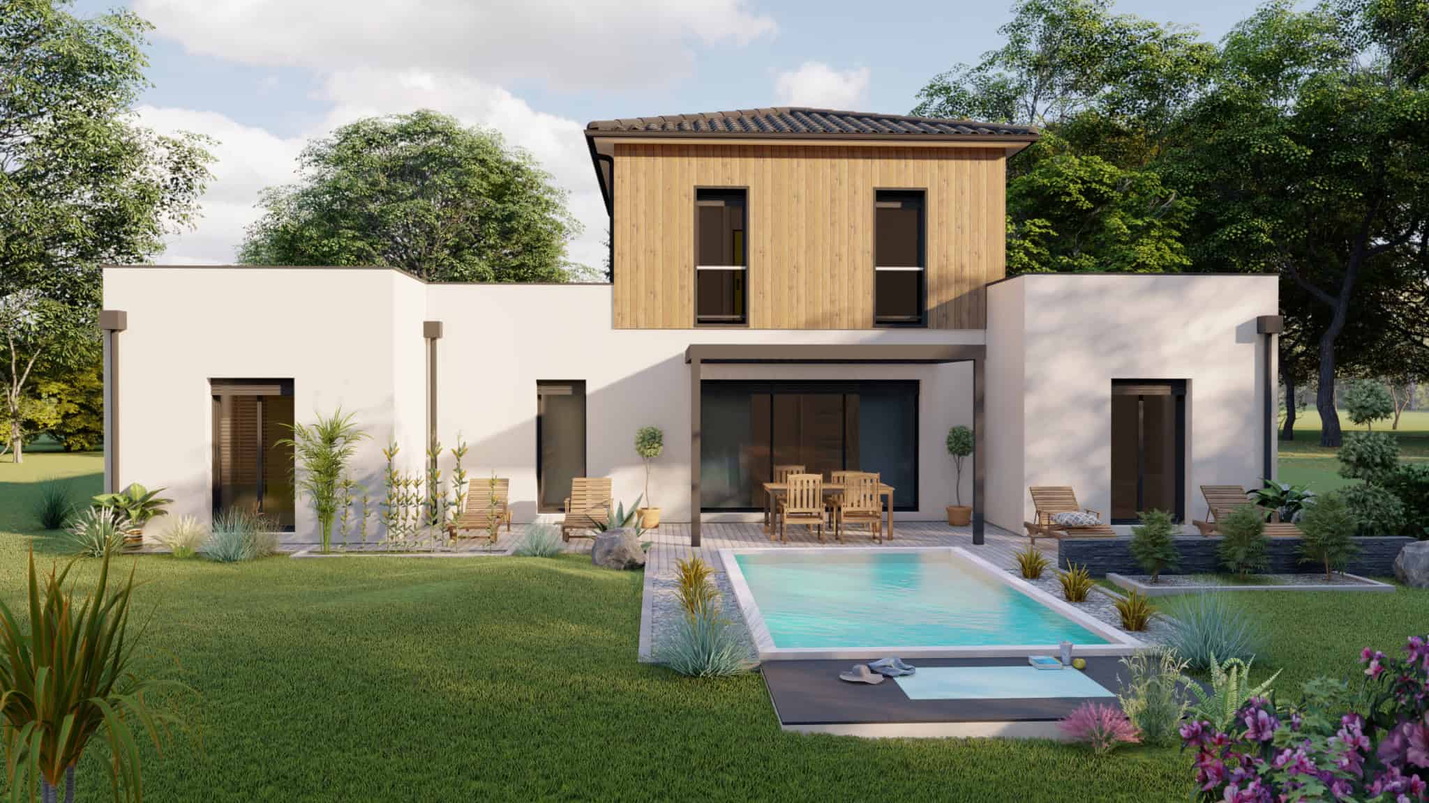 Vente maison à Bourran (47320) de 124 m2 habitable sur terrain de 1191 m2
