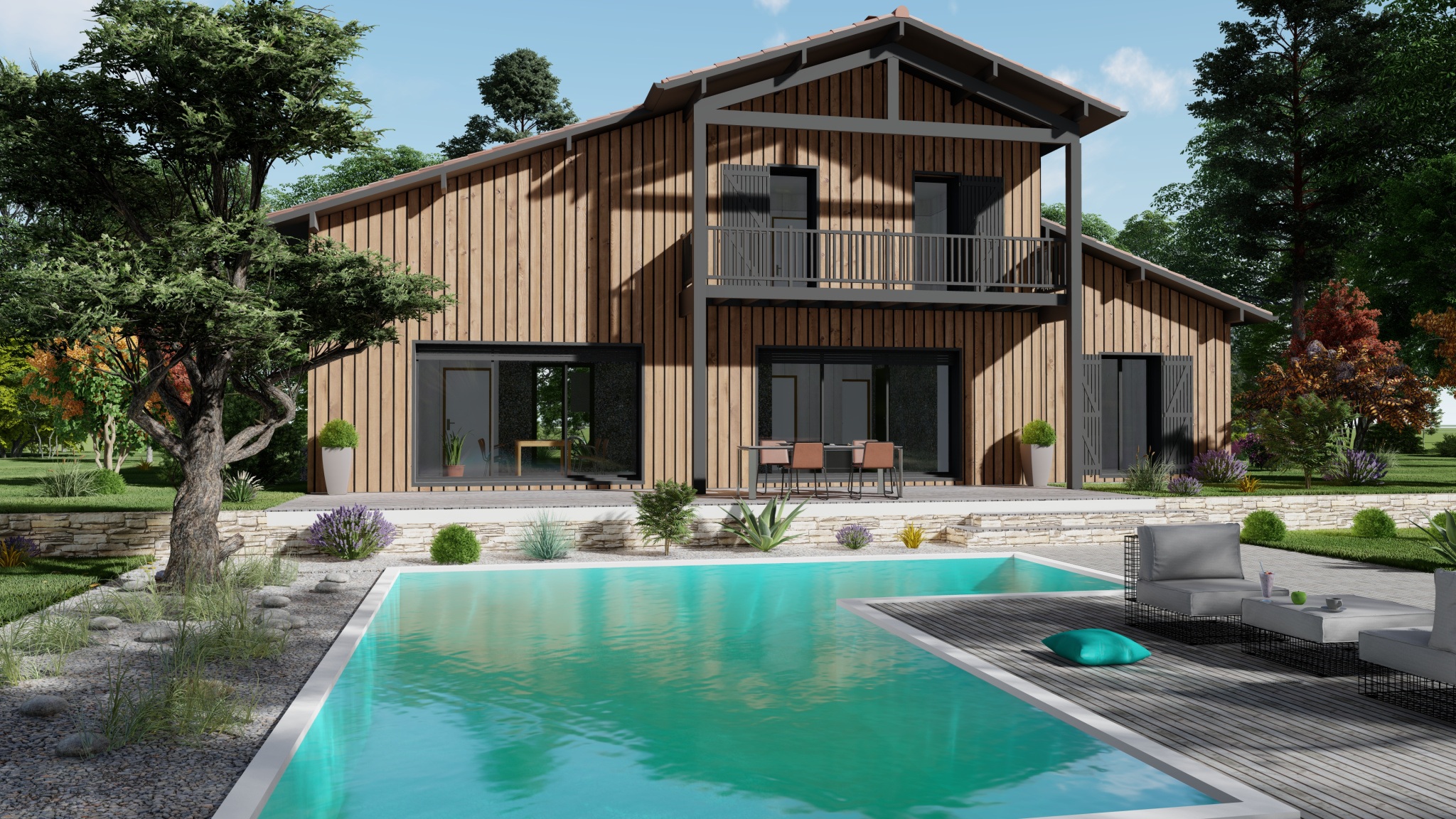 Vente maison à Duras (47120) de 136 m2 habitable sur terrain de 3019 m2 Vente maison à Duras (47120) de 136 m2 habitable sur terrain de 3019 m2