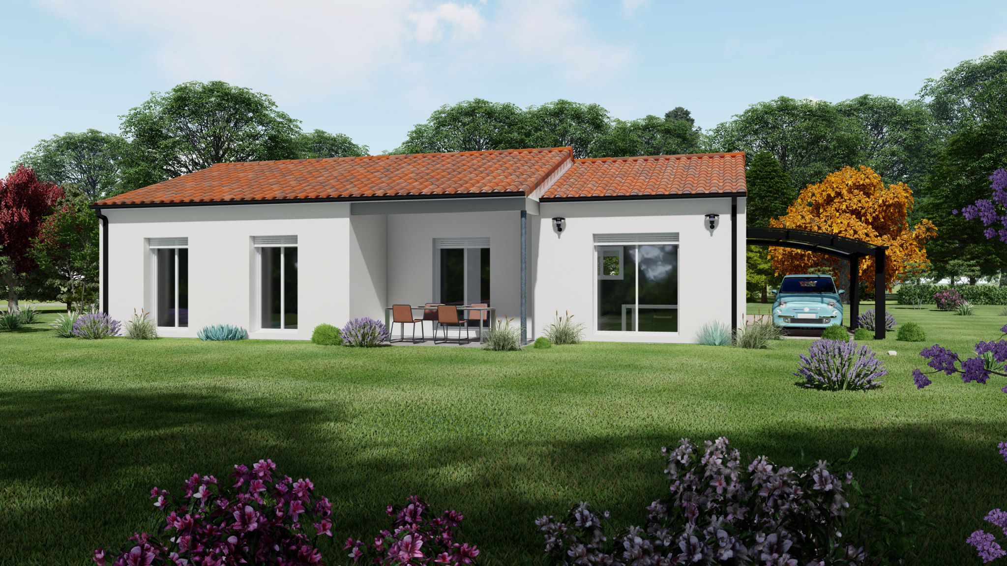 Vente maison à Fumel (47500) de 94 m2 habitable sur terrain de 835 m2