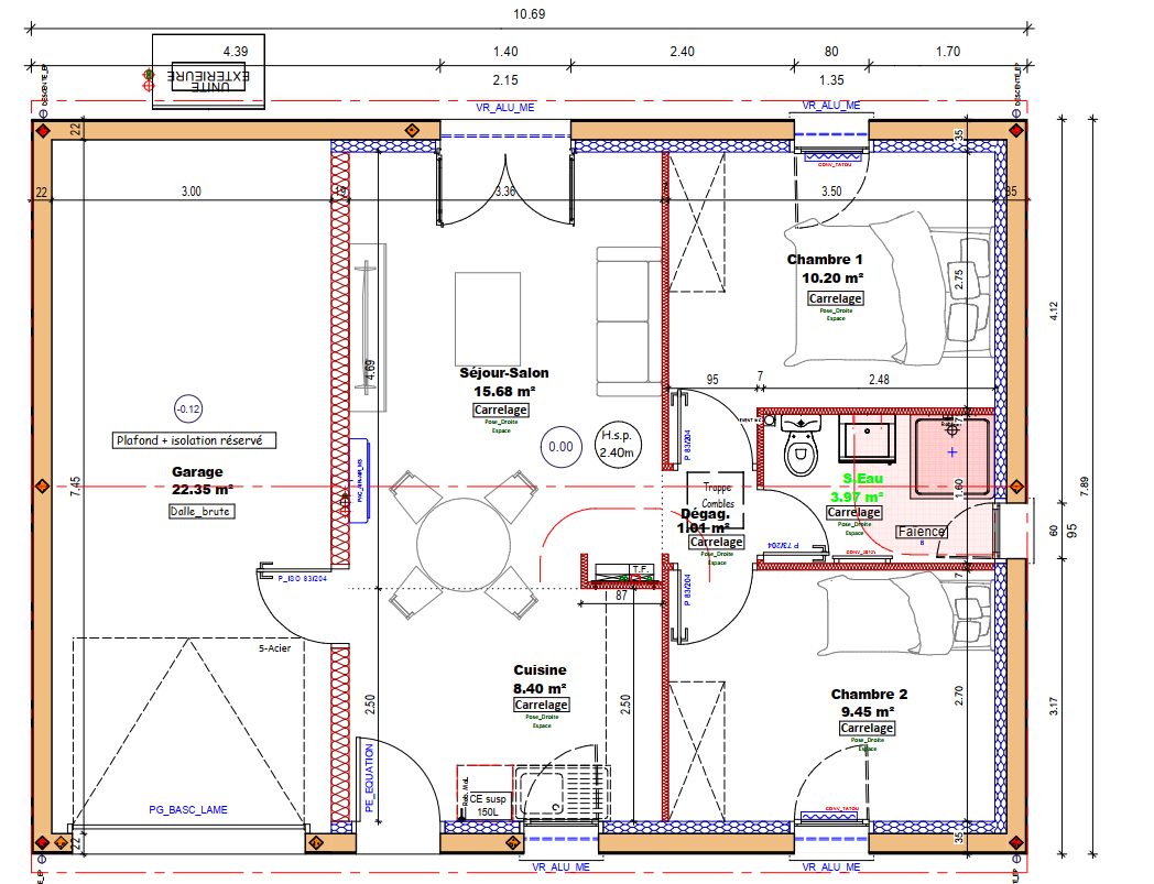 Vente maison à Lasseran (32550) de 50 m2 habitable sur terrain de 504 m2
