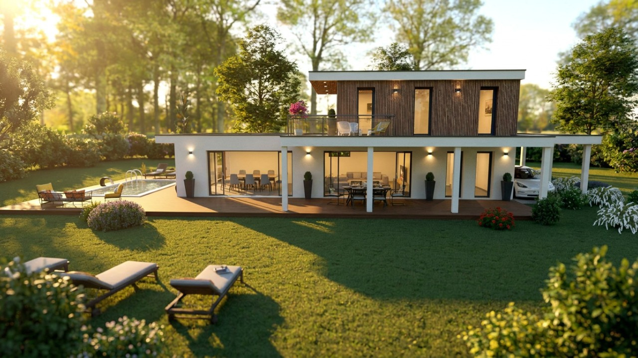 Vente maison à Pessac (33600) de 140 m2 habitable sur terrain de 1141 m2