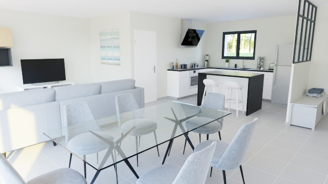 Vente maison à Serres castet (64121) de 110 m2 habitable sur terrain de 1232 m2