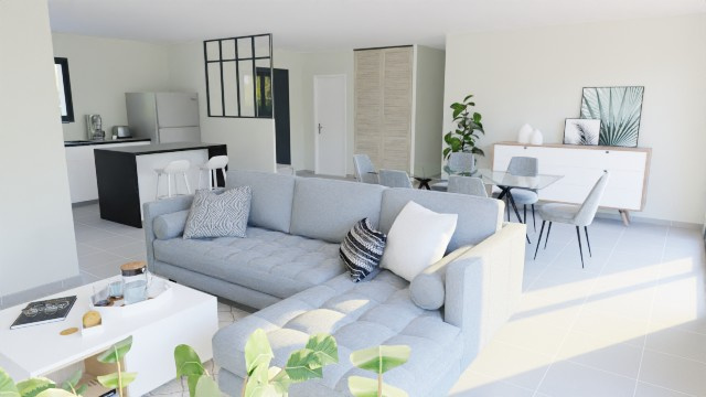 Vente maison à Serres castet (64121) de 110 m2 habitable sur terrain de 1232 m2