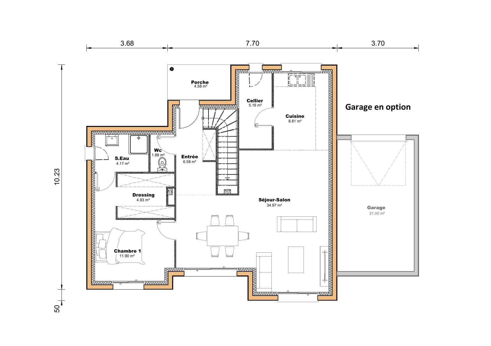 Vente maison à Ste colombe en bruilhois (47310) de 124 m2 habitable sur terrain de 1944 m2