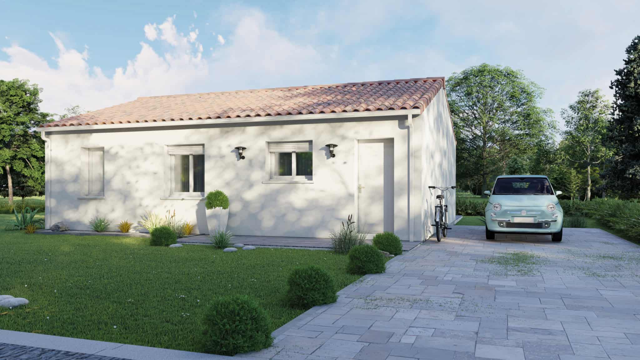 Vente maison à Ste livrade sur lot (47110) de 62 m2 habitable sur terrain de 472 m2