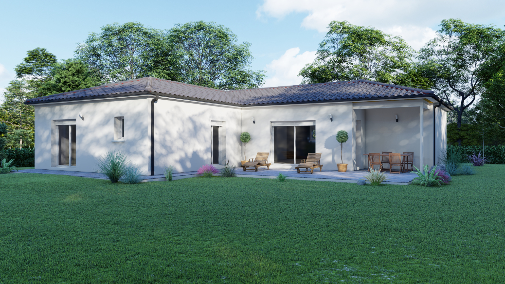 Vente maison à Estillac (47310) de 120 m2 habitable sur terrain de 641 m2 Vente maison à Estillac (47310) de 120 m2 habitable sur terrain de 641 m2