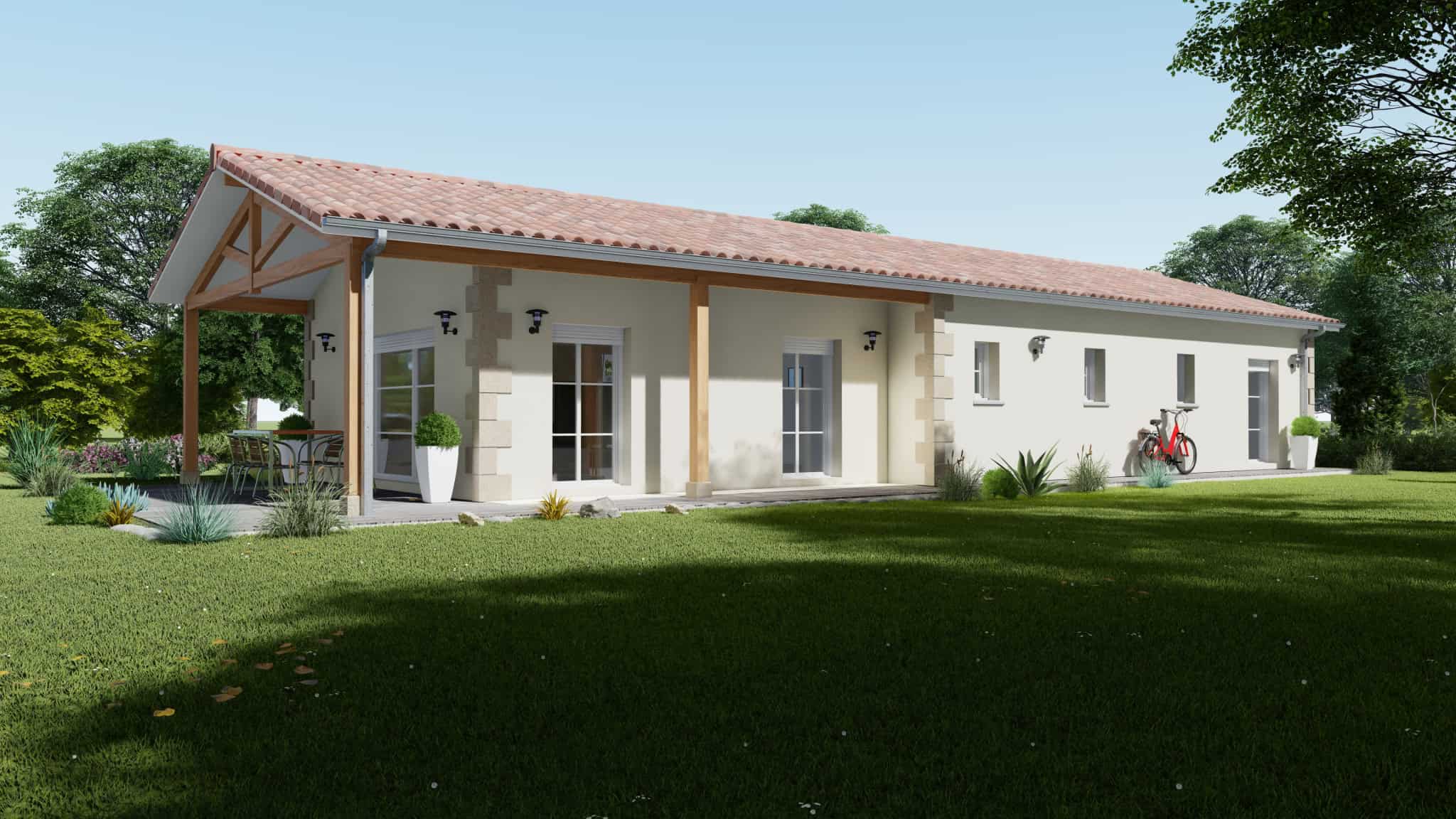 Vente maison à Lalandusse (47330) de 108 m2 habitable sur terrain de 1525 m2