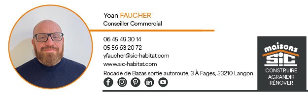 Vente maison à Auros (33124) de 90 m2 habitable sur terrain de 905 m2