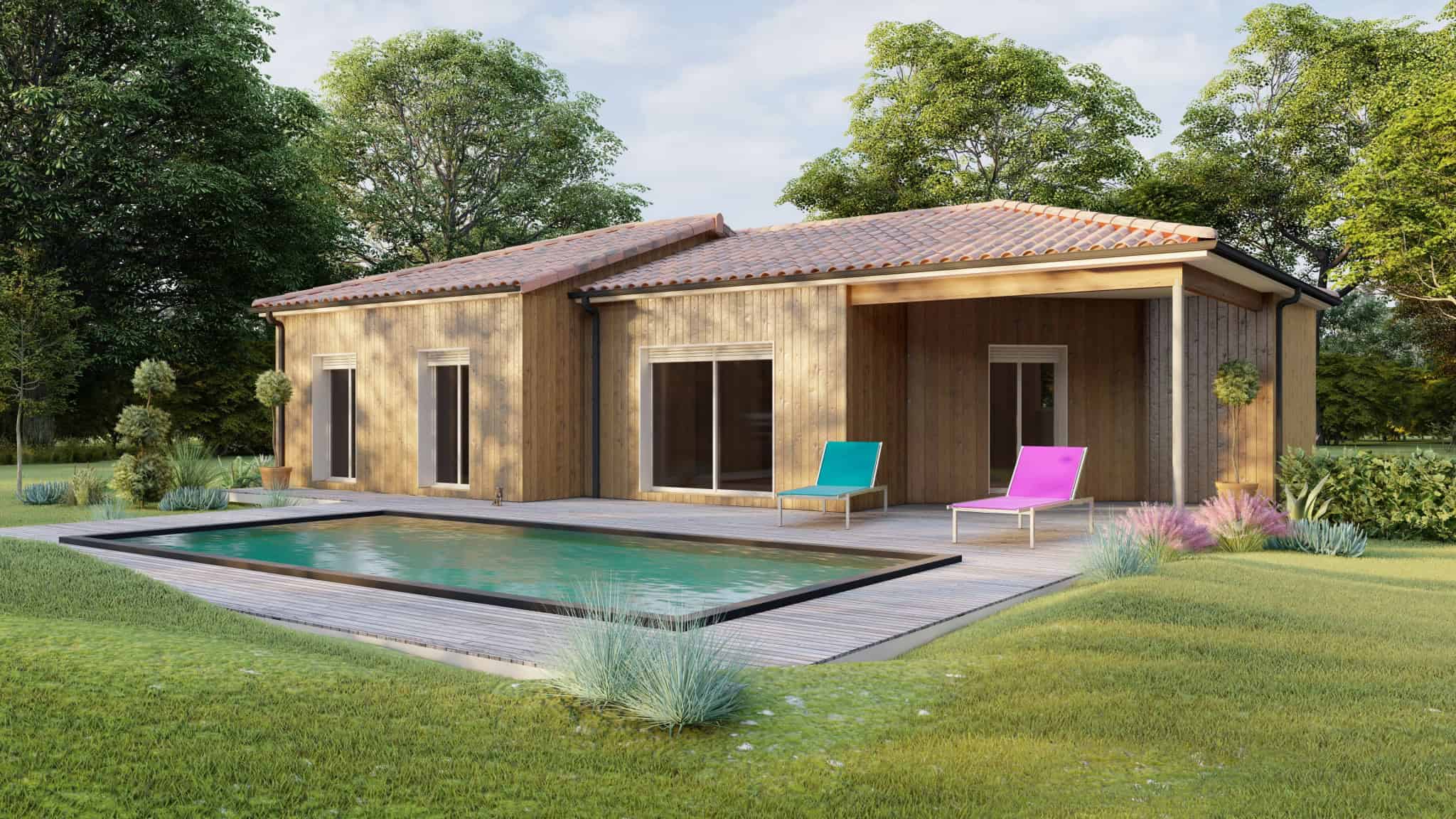 Vente maison à Cuzorn (47500) de 90 m2 habitable sur terrain de 2350 m2