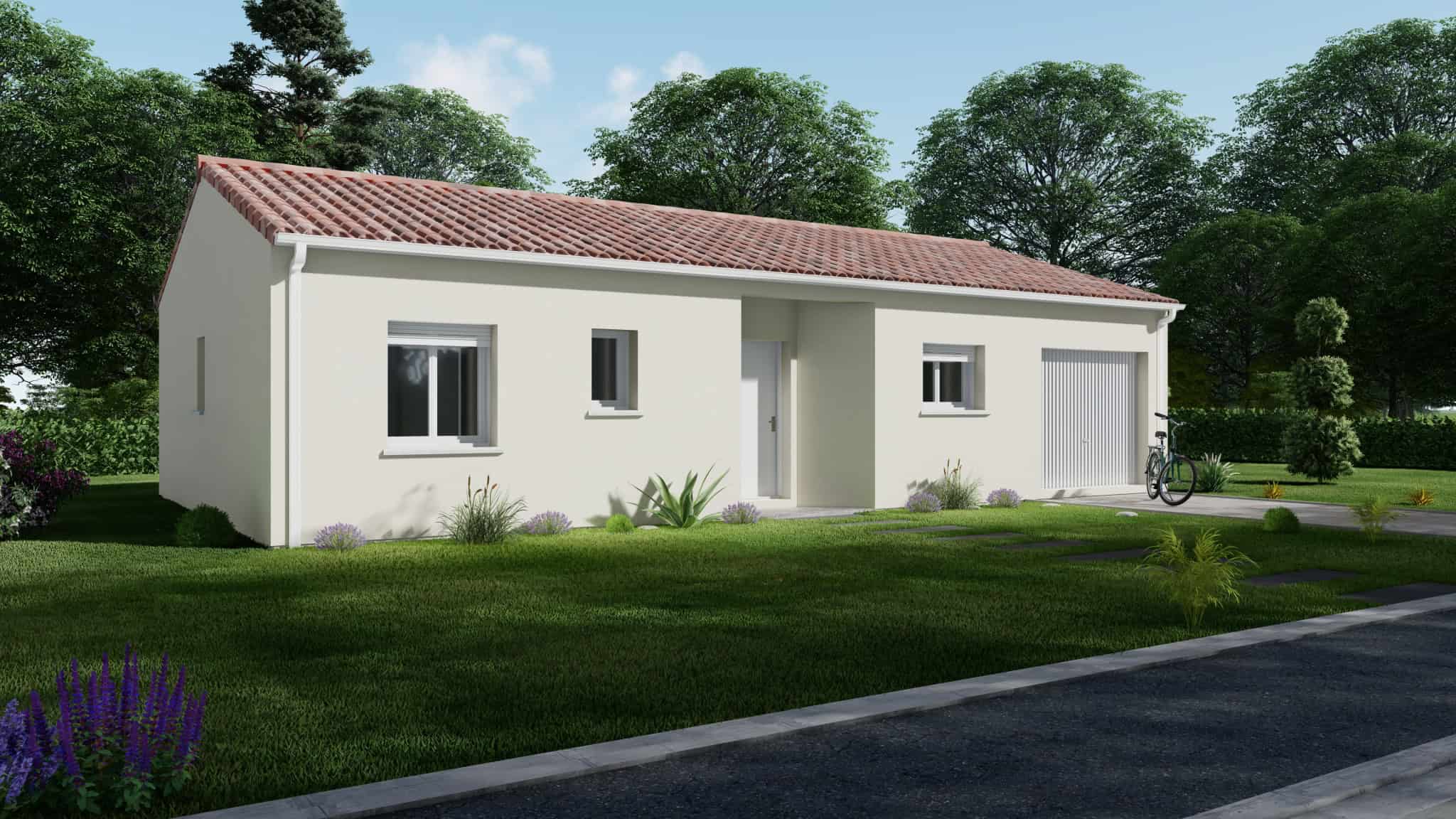 Vente maison à Mezos (40170) de 80 m2 habitable sur terrain de 567 m2