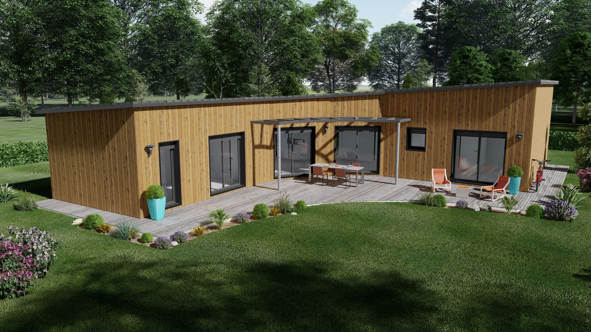 Vente maison à St leon (47160) de 131 m2 habitable sur terrain de 3280 m2