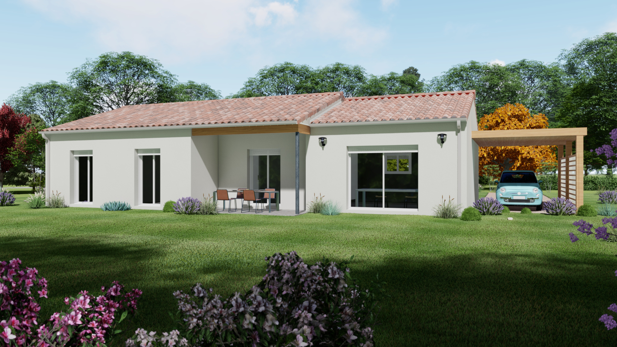 Vente maison à St perdon (40090) de 108 m2 habitable sur terrain de 630 m2