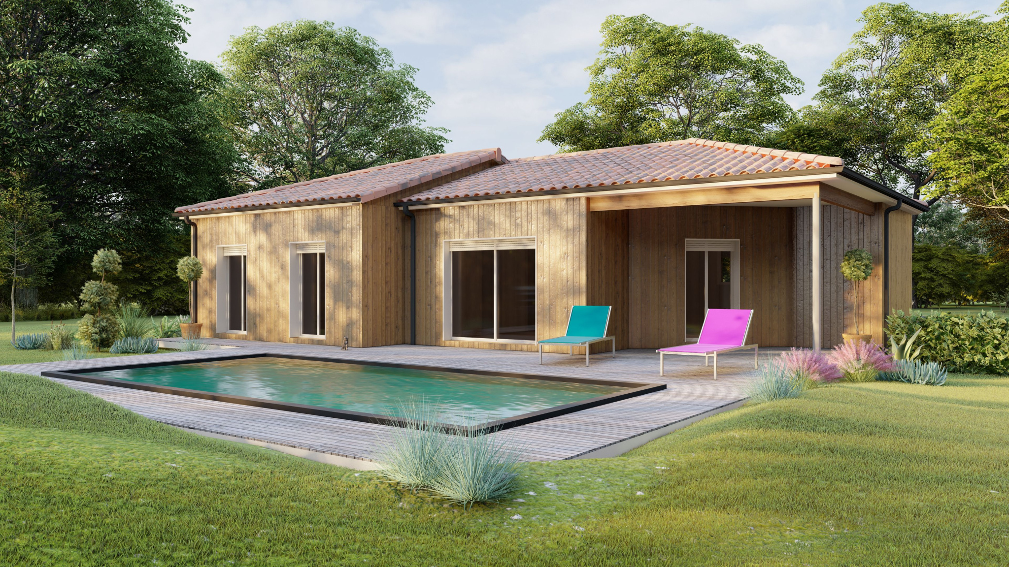 Vente maison à Ste livrade sur lot (47110) de 90 m2 habitable sur terrain de 766 m2 Vente maison à Ste livrade sur lot (47110) de 90 m2 habitable sur terrain de 766 m2