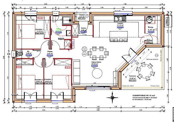 Vente maison à Ste livrade sur lot (47110) de 90 m2 habitable sur terrain de 766 m2