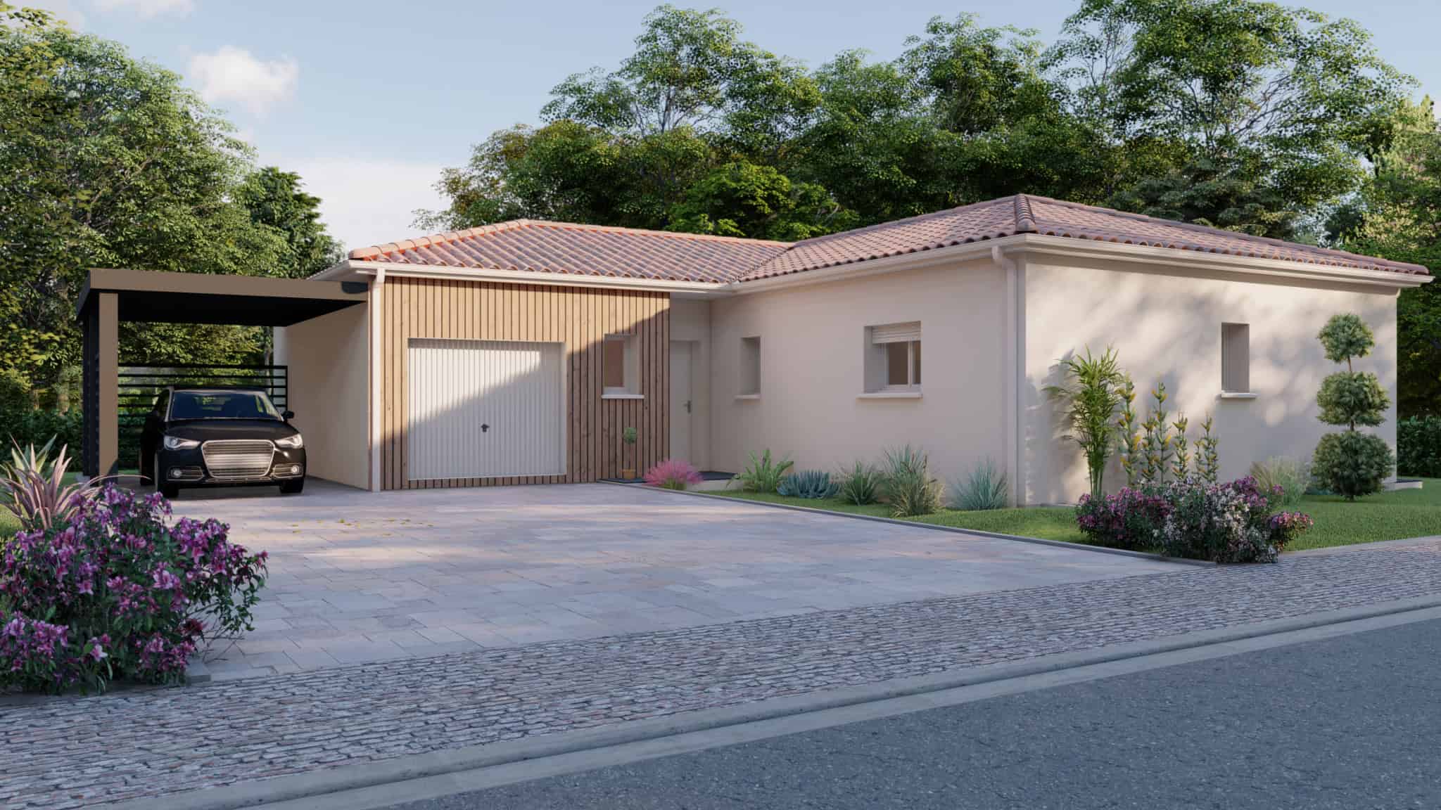 Vente maison à St aignan (82100) de 112 m2 habitable sur terrain de 1400 m2 Vente maison à St aignan (82100) de 112 m2 habitable sur terrain de 1400 m2